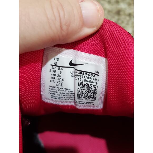 Nike Initiator Women’s Running Shoes Black/Red Size 8.5 US (Style UP40657303) - Picture 7 of 8